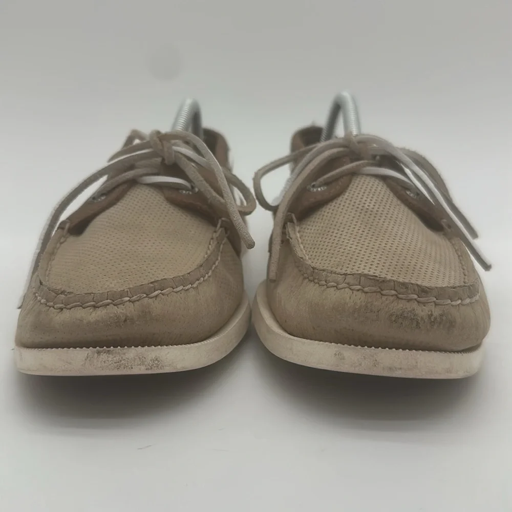 Sperry Billfish Top-Sider Brown and Tan Vented Boat Shoes Mens Size 10M